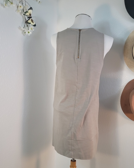 MADEWELL SLEEVELESS ZIP POCKET SHIFT Red BROWN DRESS WOMEN'S SIZE MEDIUM - Picture 14 of 16